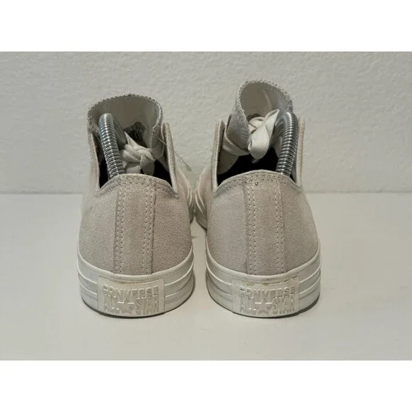 Converse Chuck Taylor All-Star Low Top Beige Suede Mens Sz 8 Womens 10 NEW - Picture 9 of 13